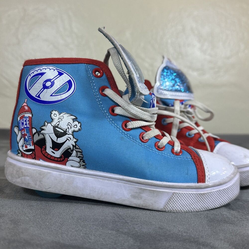 Blue Raspberry ICEE HEELYS Kids Shoes 13 C EUR 31 Red Canvas Sneakers Shoes
